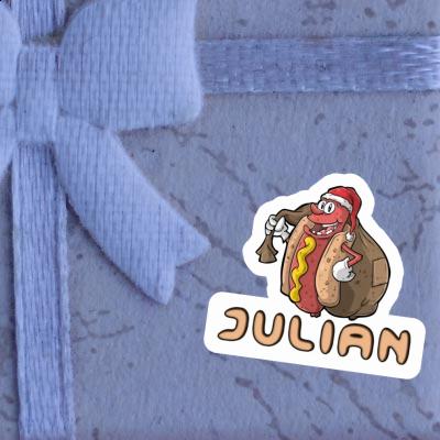 Sticker Hot Dog Julian Notebook Sticker Hot Dog Julian Gift package Image