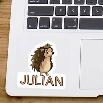 Standing Hedgehog Sticker Julian Laptop Standing Hedgehog Sticker Julian Laptop Image