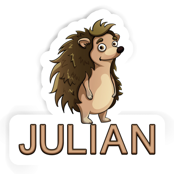 Standing Hedgehog Sticker Julian Notebook Standing Hedgehog Sticker Julian Gift package Image