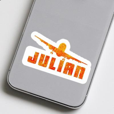 Julian Sticker Airplane Laptop Julian Sticker Airplane Laptop Image