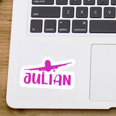 Julian Sticker Airplane Laptop Julian Sticker Airplane Laptop Image