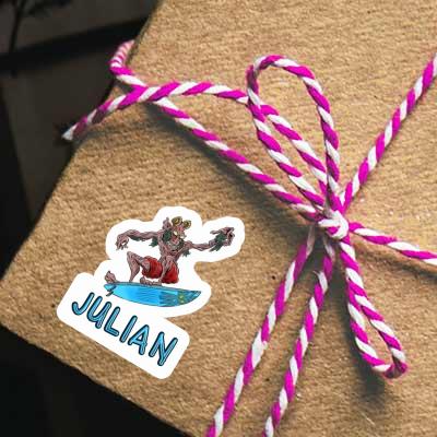 Sticker Julian Surfer Notebook Sticker Julian Surfer Gift package Image