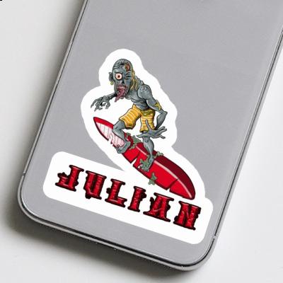 Sticker Julian Surfer Notebook Sticker Julian Surfer Gift package Image