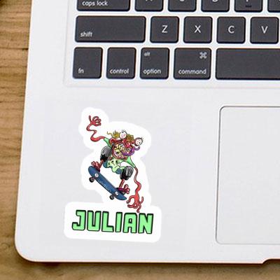 Julian Sticker Skateboarder Notebook Julian Sticker Skateboarder Notebook Image