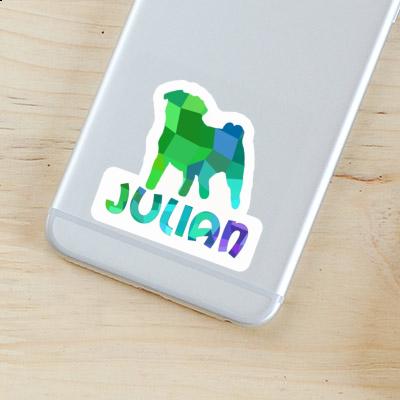 Sticker Julian Pug Notebook Sticker Julian Pug Notebook Image