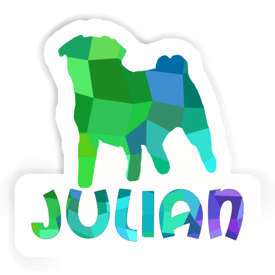 Sticker Julian Pug Laptop Sticker Julian Pug Laptop Image