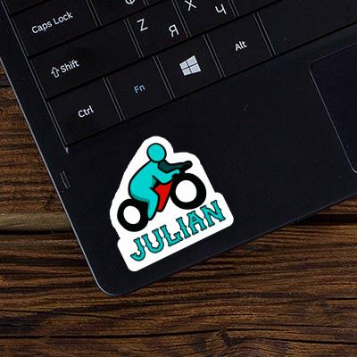 Sticker Motorbike Driver Julian Notebook Sticker Motorbike Driver Julian Gift package Image