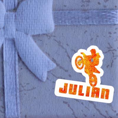 Sticker Julian Motocross Rider Notebook Sticker Julian Motocross Rider Gift package Image
