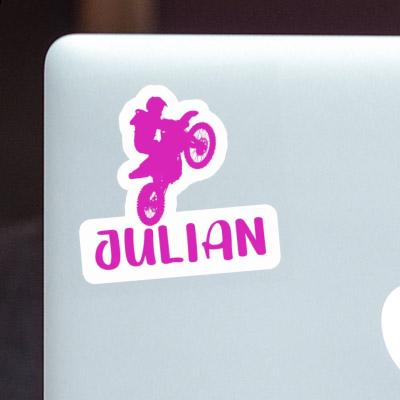 Julian Sticker Motocross Rider Notebook Julian Sticker Motocross Rider Gift package Image