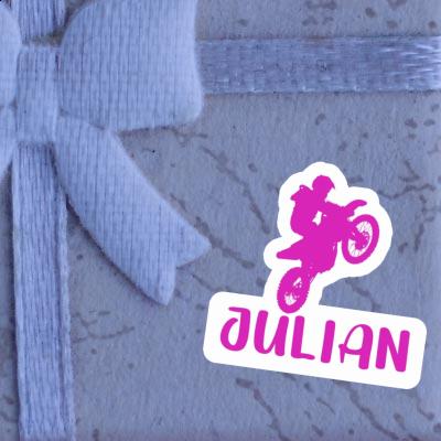 Julian Sticker Motocross Rider Notebook Julian Sticker Motocross Rider Gift package Image