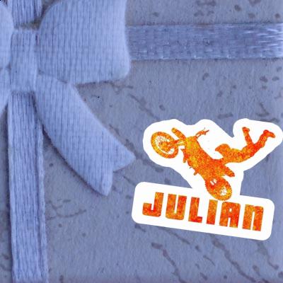 Motocross Rider Sticker Julian Notebook Motocross Rider Sticker Julian Gift package Image