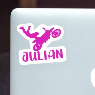 Sticker Julian Motocross Rider Notebook Sticker Julian Motocross Rider Gift package Image