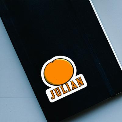 Julian Sticker Orange Notebook Julian Sticker Orange Notebook Image