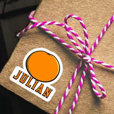 Julian Sticker Orange Notebook Julian Sticker Orange Gift package Image