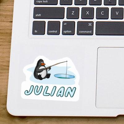 Julian Sticker Fishing Penguin Notebook Julian Sticker Fishing Penguin Notebook Image
