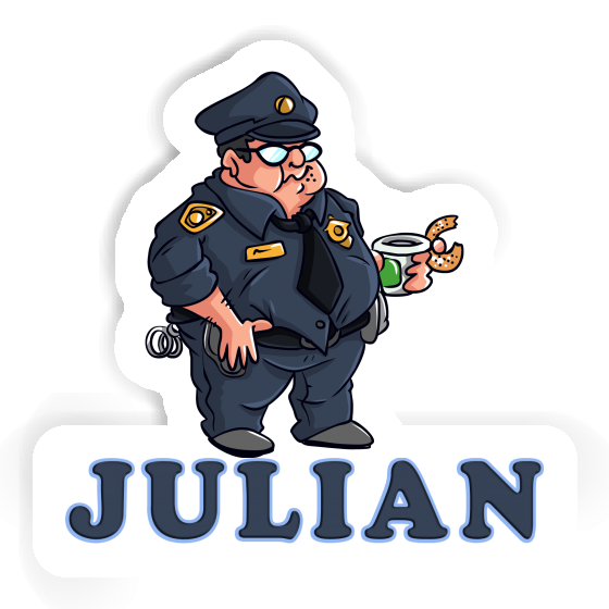 Sticker Police Officer Julian Sticker Police Officer Julian Image