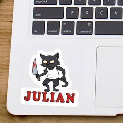 Sticker Psycho Cat Julian Sticker Psycho Cat Julian Image