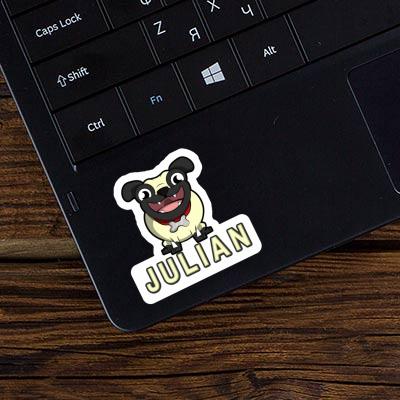 Sticker Pug Julian Laptop Sticker Pug Julian Laptop Image