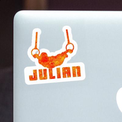 Julian Sticker Ring gymnast Notebook Julian Sticker Ring gymnast Gift package Image