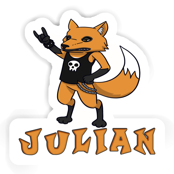 Sticker Julian Rocker Fox Notebook Sticker Julian Rocker Fox Notebook Image