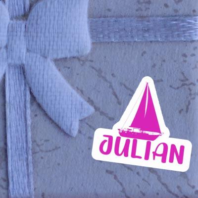 Sticker Julian Sailboat Notebook Sticker Julian Sailboat Gift package Image