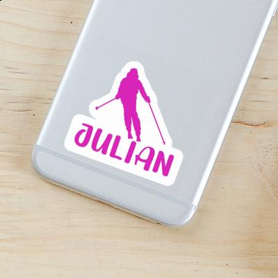 Julian Sticker Skier Julian Sticker Skier Image