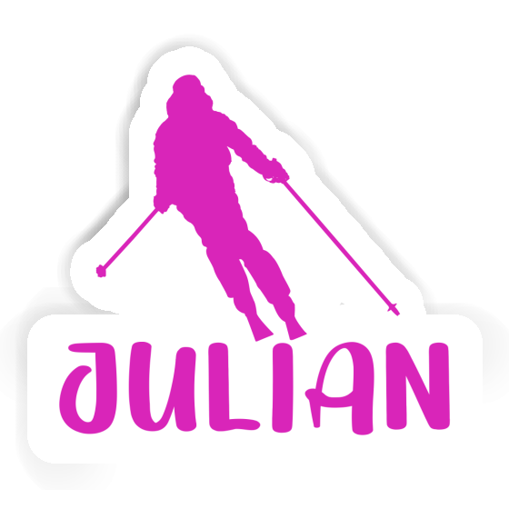 Julian Sticker Skier Notebook Julian Sticker Skier Notebook Image