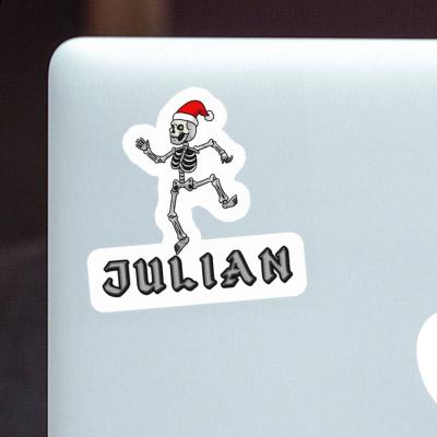 Christmas Skeleton Sticker Julian Christmas Skeleton Sticker Julian Image