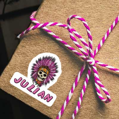 Sticker Julian Womens Skull Notebook Sticker Julian Womens Skull Gift package Image