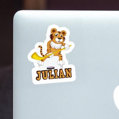 Sticker Julian Ice-Hockey Player Notebook Sticker Julian Ice-Hockey Player Gift package Image