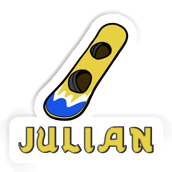 Julian Sticker Wakeboard Notebook Julian Sticker Wakeboard Notebook Image
