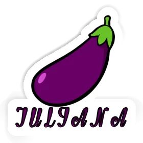 Sticker Juliana Aubergine Image