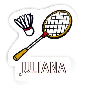 Badminton Racket Sticker Juliana Image