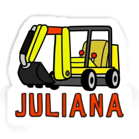 Sticker Mini-Excavator Juliana Image