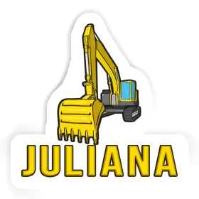 Sticker Juliana Excavator Image