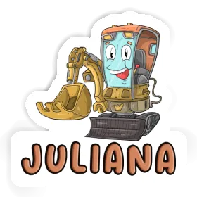 Sticker Juliana Little Excavator Image