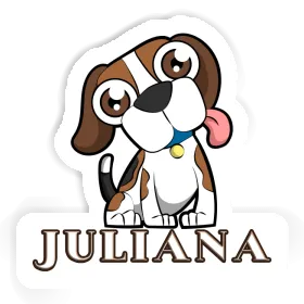 Autocollant Beagle-Hund Juliana Image