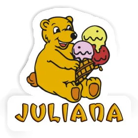 Sticker Ice Cream Bear Juliana Image