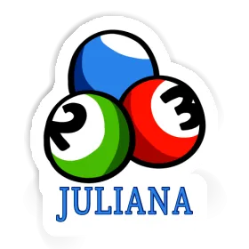 Juliana Sticker Billiard Ball Image