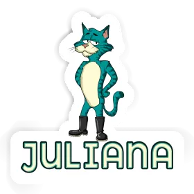 Sticker Juliana Standing Cat Image