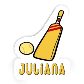 Sticker Juliana Cricket Bat Image