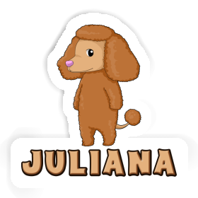 Caniche Autocollant Juliana Image