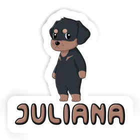 Rottweiler Autocollant Juliana Image