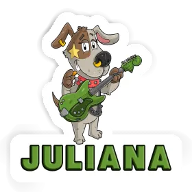 Guitarist Sticker Juliana Image