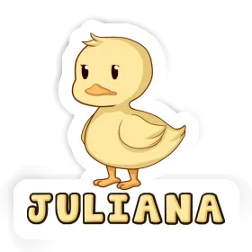 Sticker Juliana Duck Image