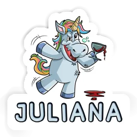 Wine Unicorn Sticker Juliana Image