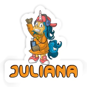 Hip-Hop Unicorn Sticker Juliana Image