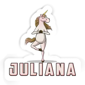 Juliana Sticker Yoga Unicorn Image