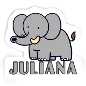 Sticker Juliana Elephant Image