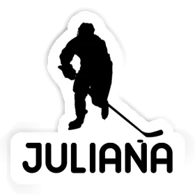 Juliana Sticker Hockey Player Image